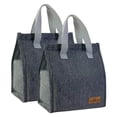 thumbnail image 1 of Mziart 2 Pack Lunch Bag, Insulated Lunch Box for Women Men Work Office Picnic, Reusable Small Lunch Tote Bento Cooler Bag Lunchbox Containers, Gray, 1 of 7