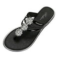 thumbnail image 1 of Mzoazpie Cool Slippers Female Soft Woven Sandals Women Soled Non Wear Wild Diva Sandals for Women Resisting Flat Beach Flops Water Sandals for Women Lady Sandals Women Slippers, 1 of 5
