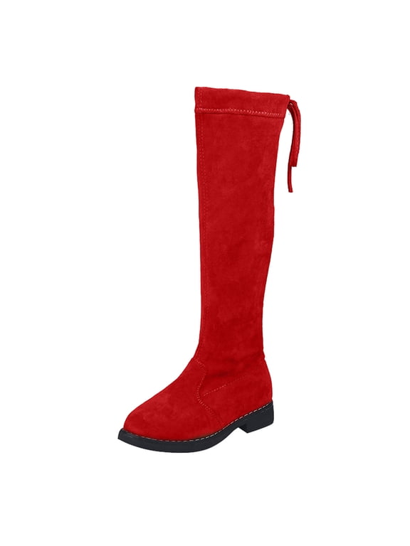 Girls Shoes Suede Boots Girls Sweater Boots Size 1 Shoes Fashion Non Snow Boots Breathable Women Boots