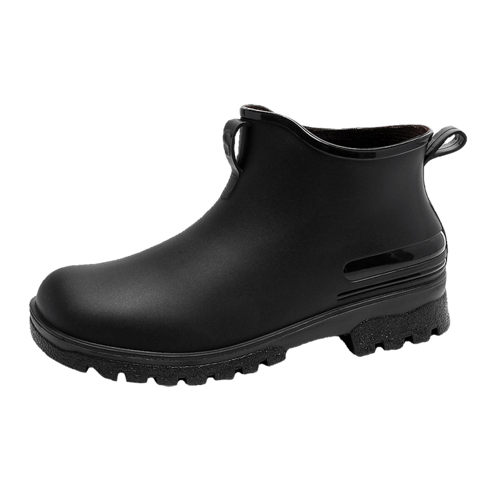 Mzoazpie Women's Rain Boots, Waterproof Non- Ankle-High Boots, Solid Color Print Unisex Shoes Outdoor