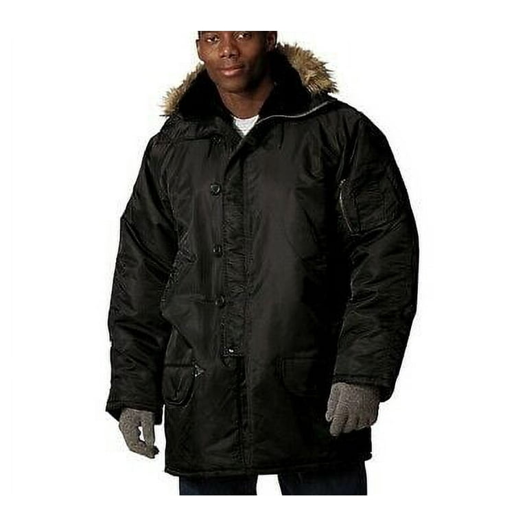 N-3B Snorkel Parka Flight Jacket, Black, 2XL - Walmart.com