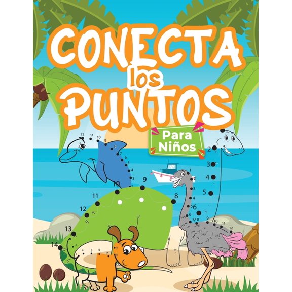 Dibuja Punto Con Punto Para Nios: Libro de actividades para dibujar y colorear para nios, nias y jvenes. Libro de ap, (Paperback)