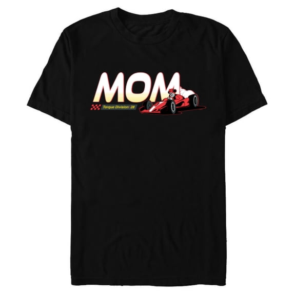 Disney Racing Mom Family Trip Race Car Vacation Matching - Short Sleeve Blended T-Shirt for Adults - Customized-Black