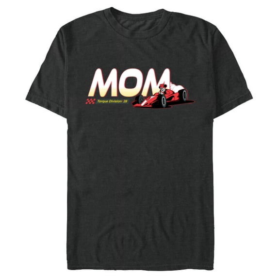 Disney Racing Mom Family Trip Race Car Vacation Matching - Short Sleeve Blended T-Shirt for Adults - Customized-Dark Heather