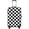 thumbnail image 1 of N/A Luggage Cover 3D Printed Washable Travel Cover for Luggage 18-32 Inch Checkered Racing Flag, 1 of 7