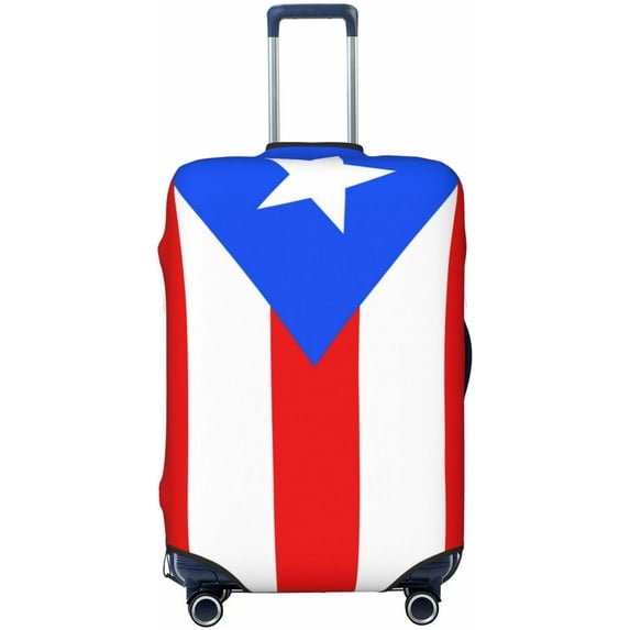 N/A Luggage Cover 3D Printed Washable Travel Cover for Luggage 18-32 Inch Puerto Rico Flag