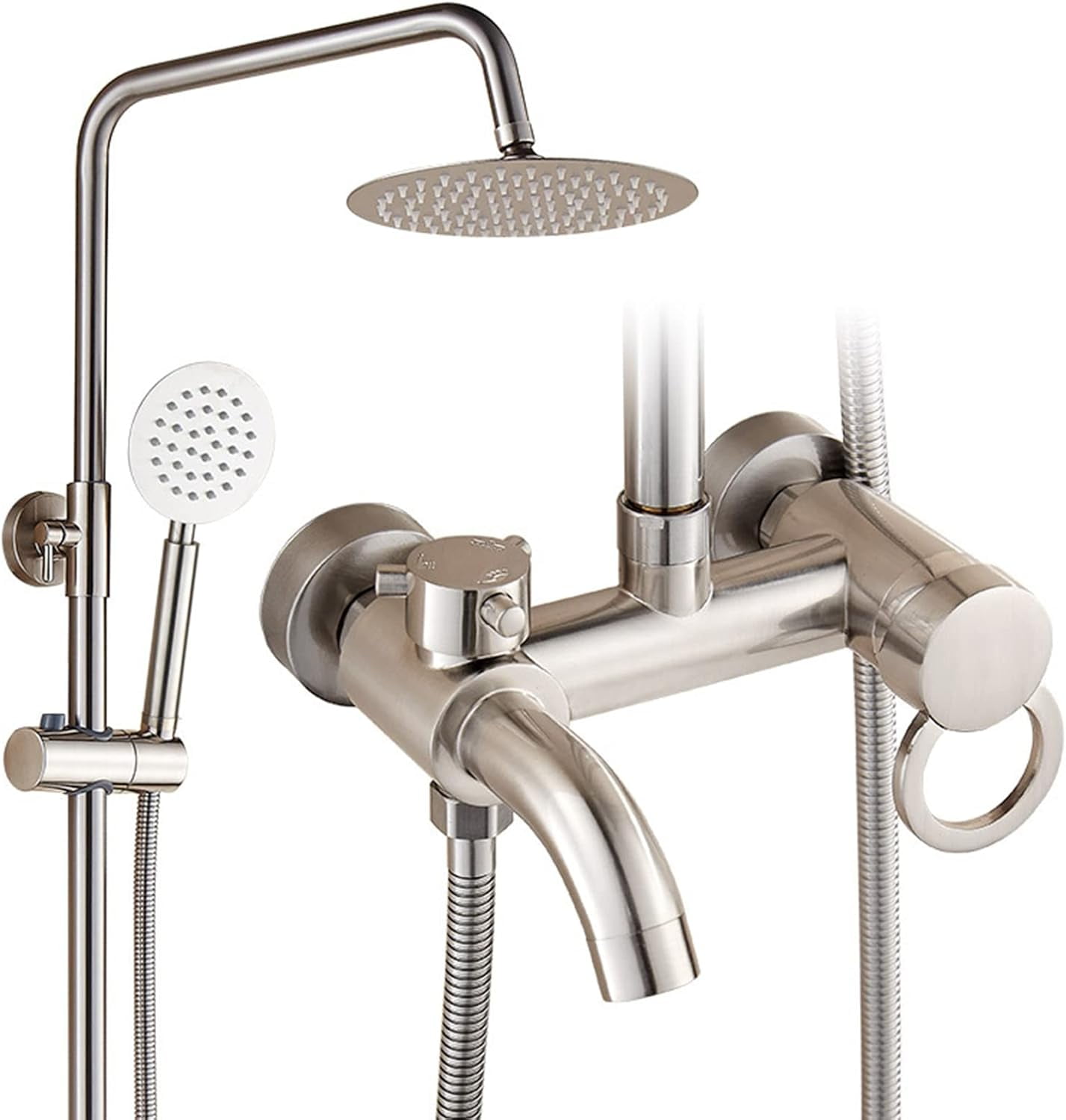 Aolemi Outdoor Shower Set - SUS304 Stainless Steel Triple Function With Hand Spray & Rain Head