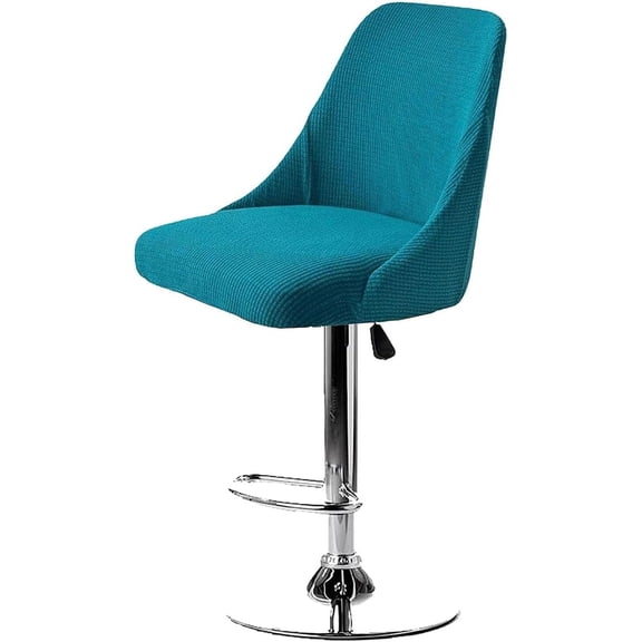 N/A Set of 2/4 Curved Back Bar Stool Slipcovers, for Dining Room Chairs with Arms, for Dining Chair Bar Accent Kitchen Counter Height Chair Covers,N,2pack