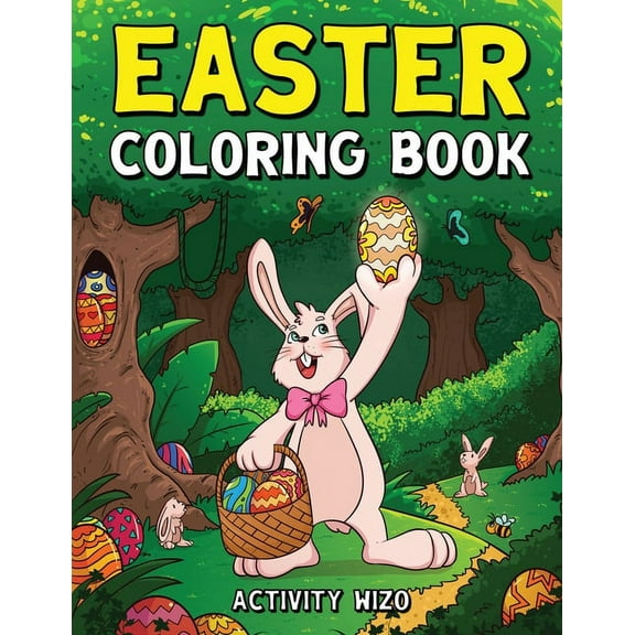 Easter Coloring Book: An Activity Book For Kids Ages 4-8, (Paperback)