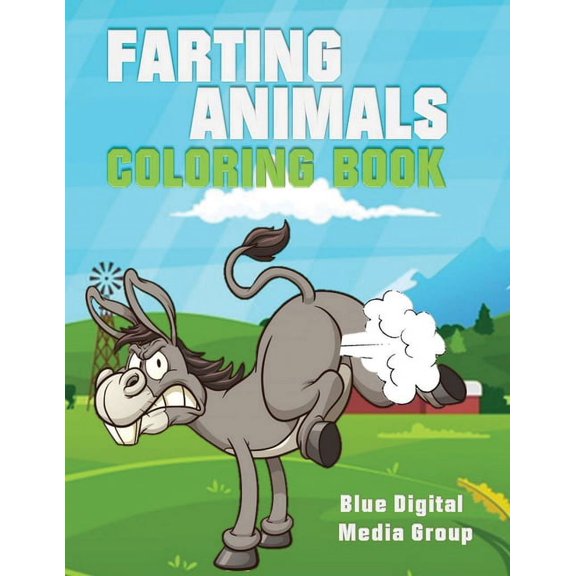 Farting Animal Coloring Book: Farting Animal Book, (Paperback)