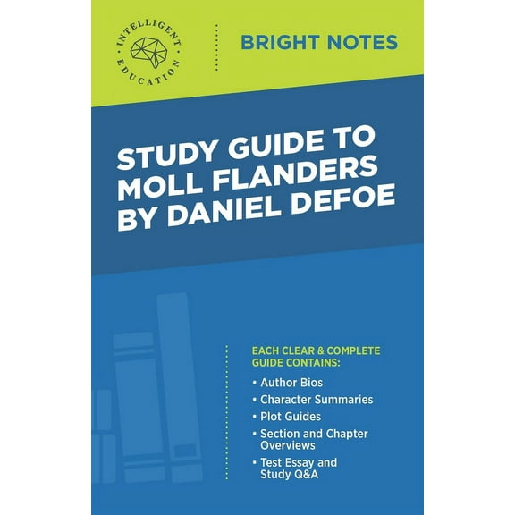 Bright Notes Study Guide to Moll Flanders by Daniel Defoe, (Paperback)