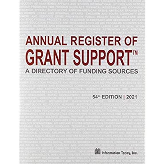 Pre-Owned Annual Register of Grant Support 2021: A Directory of Funding Sources, 9781573875660, 157387566X, Paperback, 54 edition