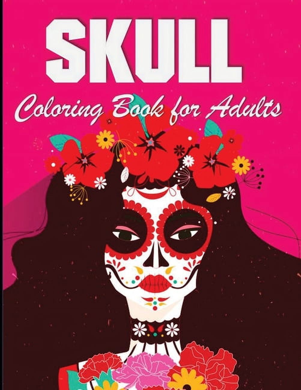 Skull Coloring Book: For Adults 100 Pages, (Paperback)