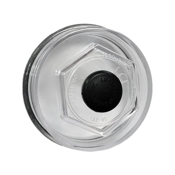 Lippert Components 693935 10000 to 16000 lbs Trailer Axle Oil & Dust Cap with Plug & O-Ring, Clear