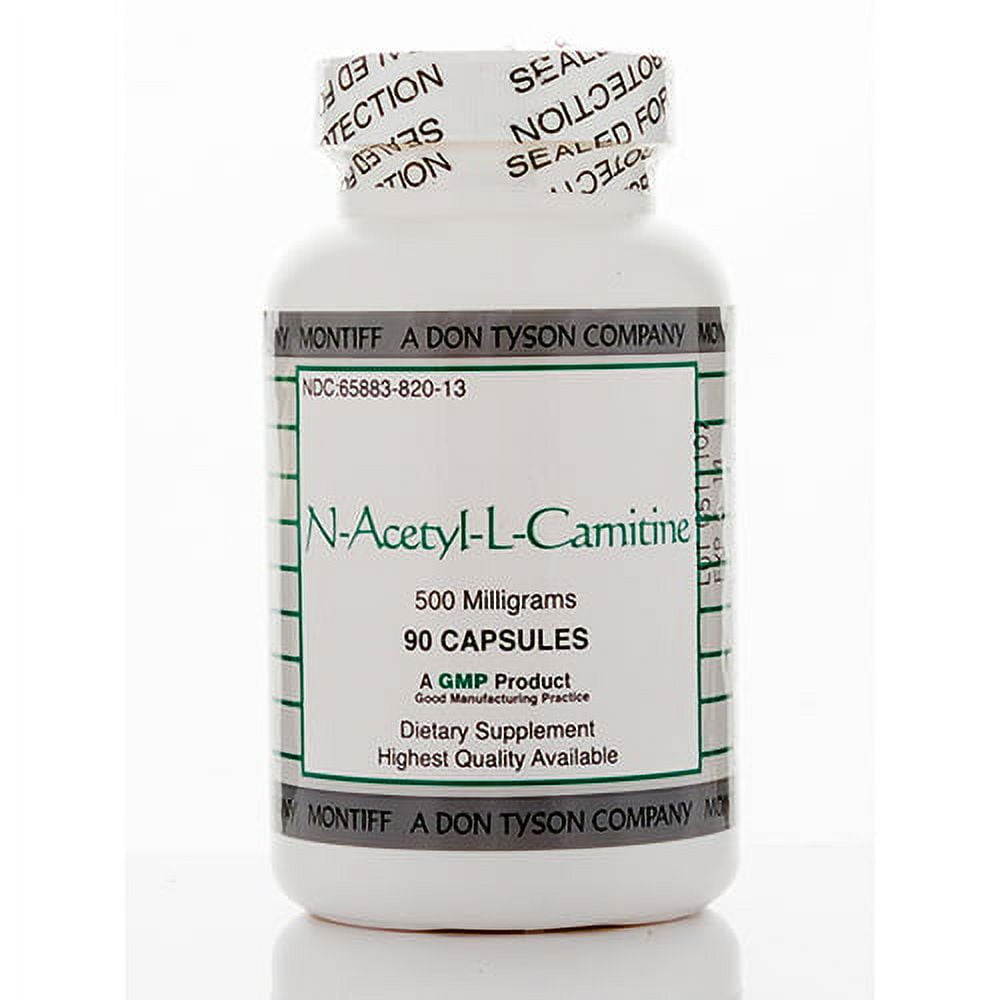 N-Acetyl-L-Carnitine 500 mg - 90 Capsules by Montiff - Walmart.com