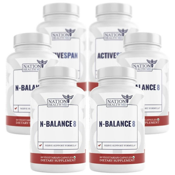 N-Balance8 Nerve Support Formula; Nerve Support Supplement with Alpha Lipoic Acid; Nation Health MD