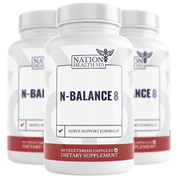 N-Balance8 Nerve Support Formula; Nerve Support Supplement with Alpha Lipoic Acid; Nation Health MD