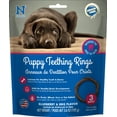 thumbnail image 1 of N-Bone Dental Treat Puppy Teething Rings GF Blueberry & BBQ 3pk 3.6 oz, 1 of 6