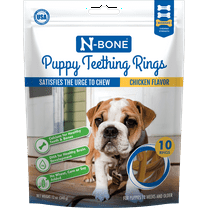N-Bone® Puppy Teething Rings Chicken Flavor, 10 Treats, 12 oz, Dried Chew Treats for Dogs