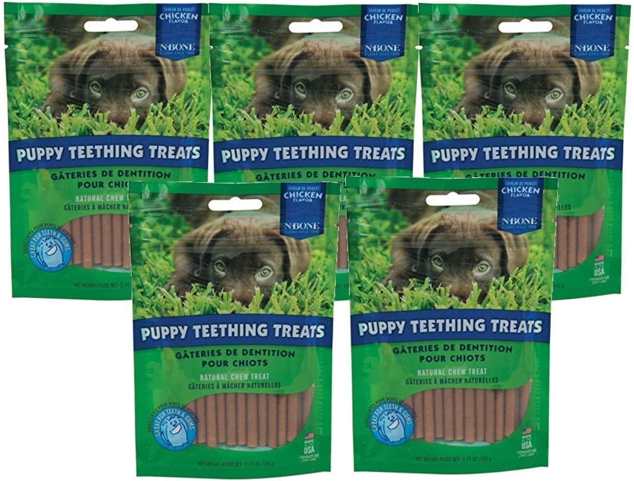 N- Bone Puppy Teething Treat 3.74 oz Size:Pack of 5