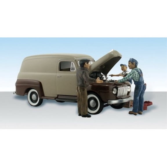 carburetor chaos delivery van w/figures n scale woodland