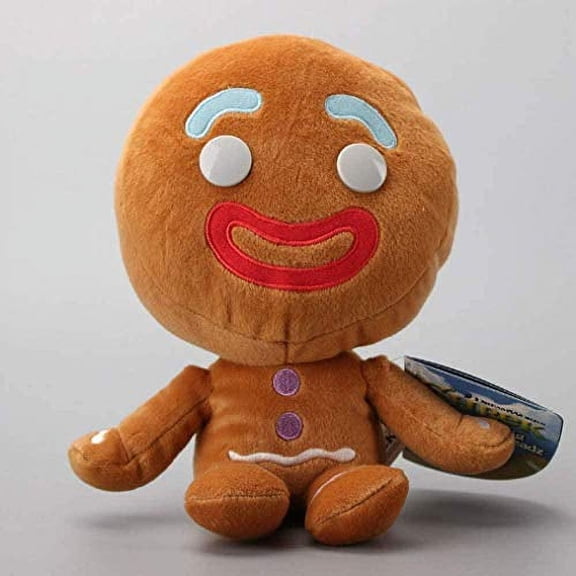N/D Cartoon Shrek Gingerbread Man Bigheadz Plush Toys Soft Stuffed Dolls 23 cm Perfect Decoration