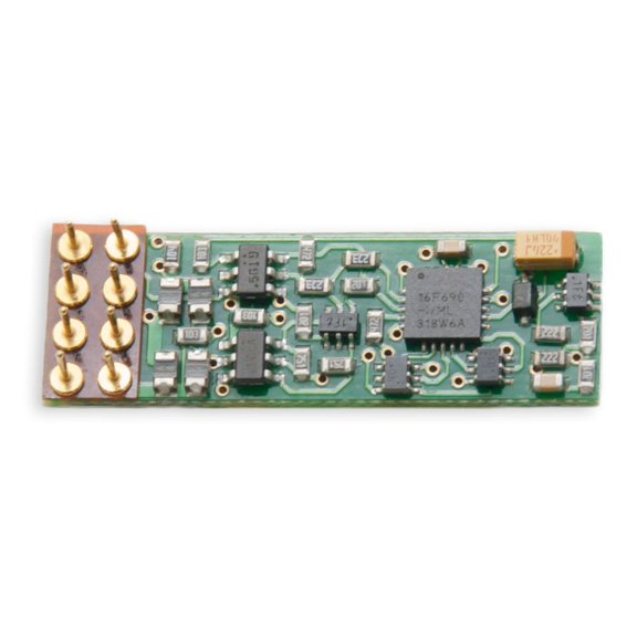 N DCC Decoder S6, Medium Plug 4-Function 8-Pin 1A