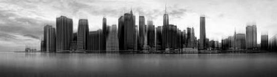 N E W Y O R K S K Y L I N E - Canvas Art - Wim Schuurmans (12 x 36)