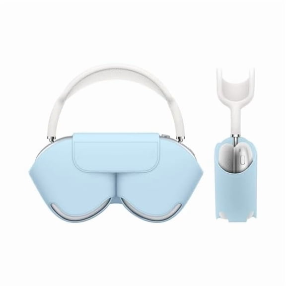 N-ER Portable Smart Case for AirPods Max Sleep Mode Compatible, Anti-Scratch & Dustproof Travel Carrying Case for Apple AirPods Max Headphones. (Sky Blue)