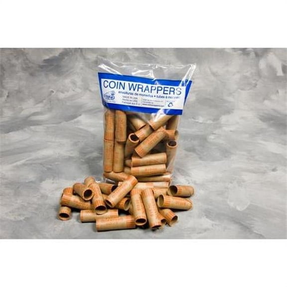 N.F. String & Son Crimped End Cartridge Coin Wrappers, Quarters, Multicolor, 36 Count