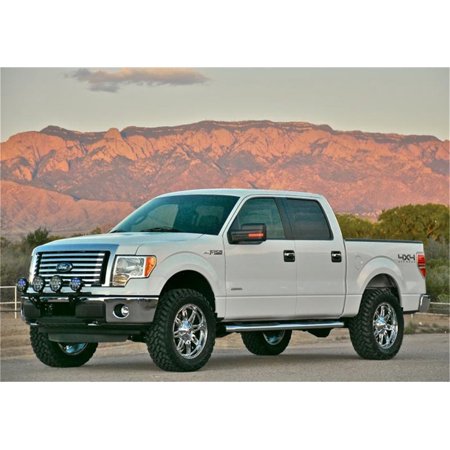 N-Fab Bumper | Gloss Black, For 4 - 9in Lights - w/out License Plate Tabs | F094LB | Fits 2009-2014 Ford F-150 / Lobo / Raptor