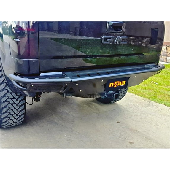 N-Fab Bumper | Gloss Black, With Factory Hitch | T07RBS-H | Fits 2007-2013 Toyota Tundra