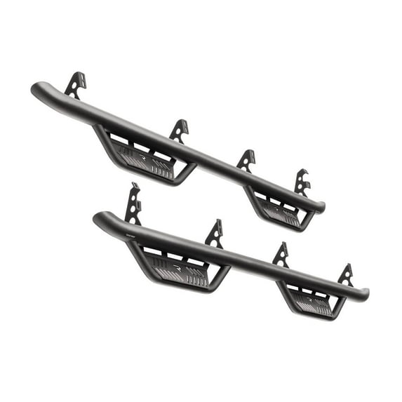 N-Fab Textured Black Cab Length Podium Steps Fit 2021-2024 Ford Bronco 4 Door SUV, SRW Gas