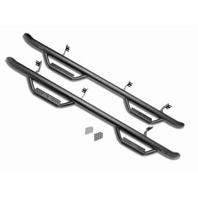 N-Fab Cab Length Textured Black Nerf Steps Fit 2005-2015 Toyota Tacoma Dbl Cab