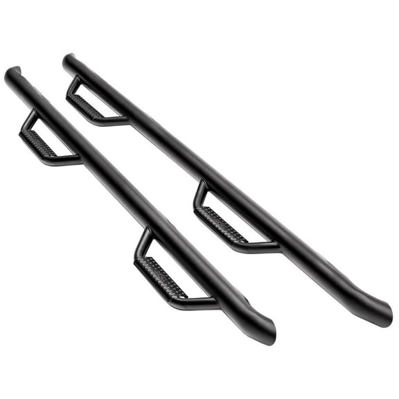 N-Fab by RealTruck Nerf Steps | Cab Length, Heavy Duty Steel, Textured Black | D2086MC-TX | Compatible with 2019-2023 Ram 2500/3500 (New Body Style) Mega Cab All Beds, SRW/DRW Gas/Diesel