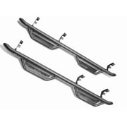 N-Fab Textured Black Cab Length Podium Steps Fit 2007-2013 Chevrolet Silverado/GMC Sierra 1500, 2007-2010 2500 / 3500 Extended Cab All Beds, SRW / DRW Gas / Diesel