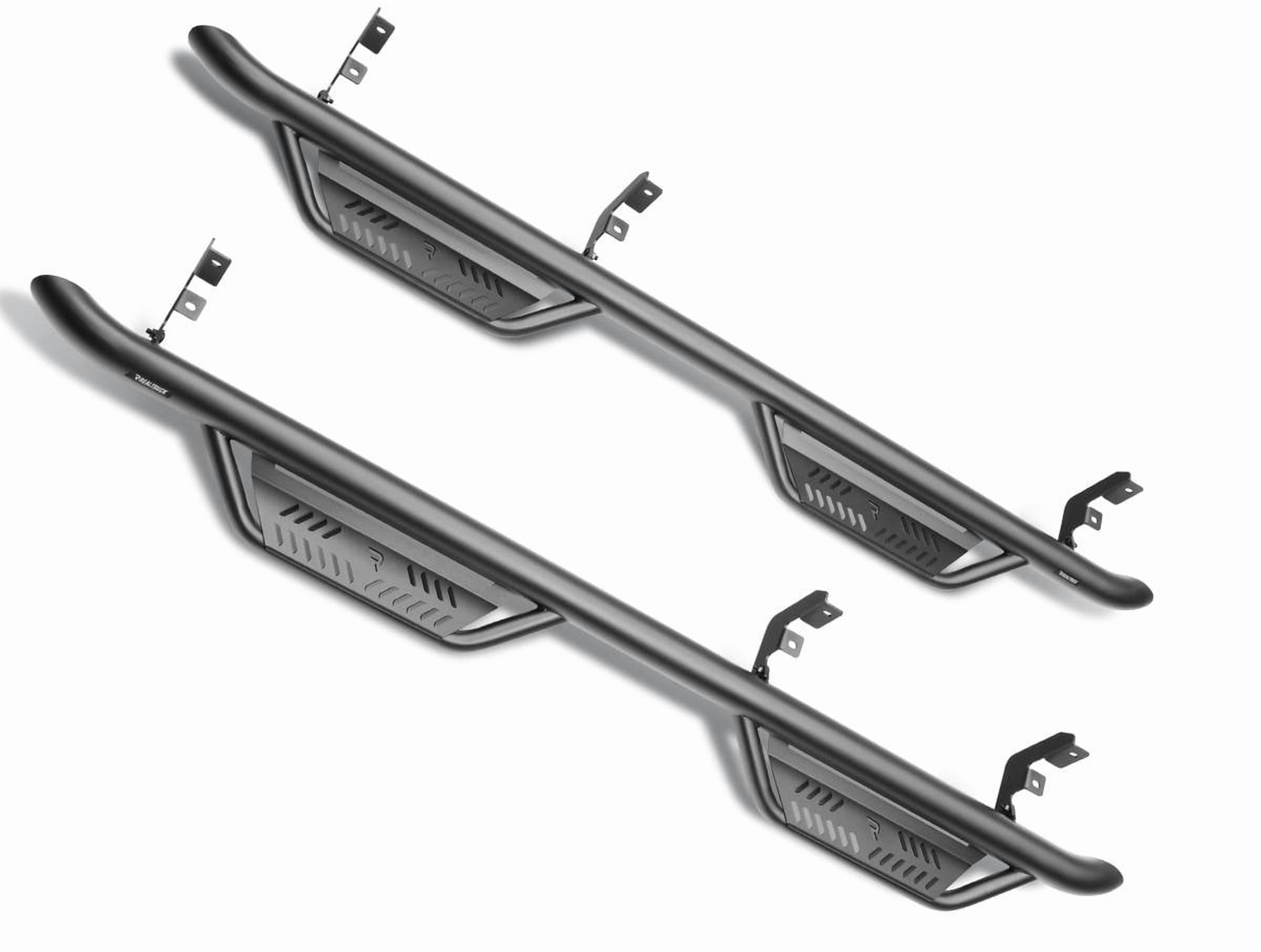 N-Fab Textured Black Cab Length Podium Steps Fit 2009-2015.5 Ram 1500, 2010-2018 2500 / 3500 / 4500 /5500 Crew Cab All Beds, SRW / DRW Gas / Diesel