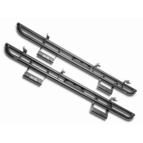 N-Fab by RealTruck RKR Step System for Toyota 4Runner | Cab Length, Tubular Steel, Textured Black Fits 2010-2023 Toyota 4Runner (Doesn't fit 2010-2019 Limited and 2010-2013 SR5 Models) SUV, SRW Gas