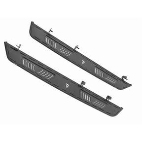 N-Fab by RealTruck Roan Running Boards | Cab Length, Extra Large 5.5" Step Plate, Textured Black | NBN22CC-TX | Compatible with 2022-2024 Nissan Frontier Crew Cab, All Beds