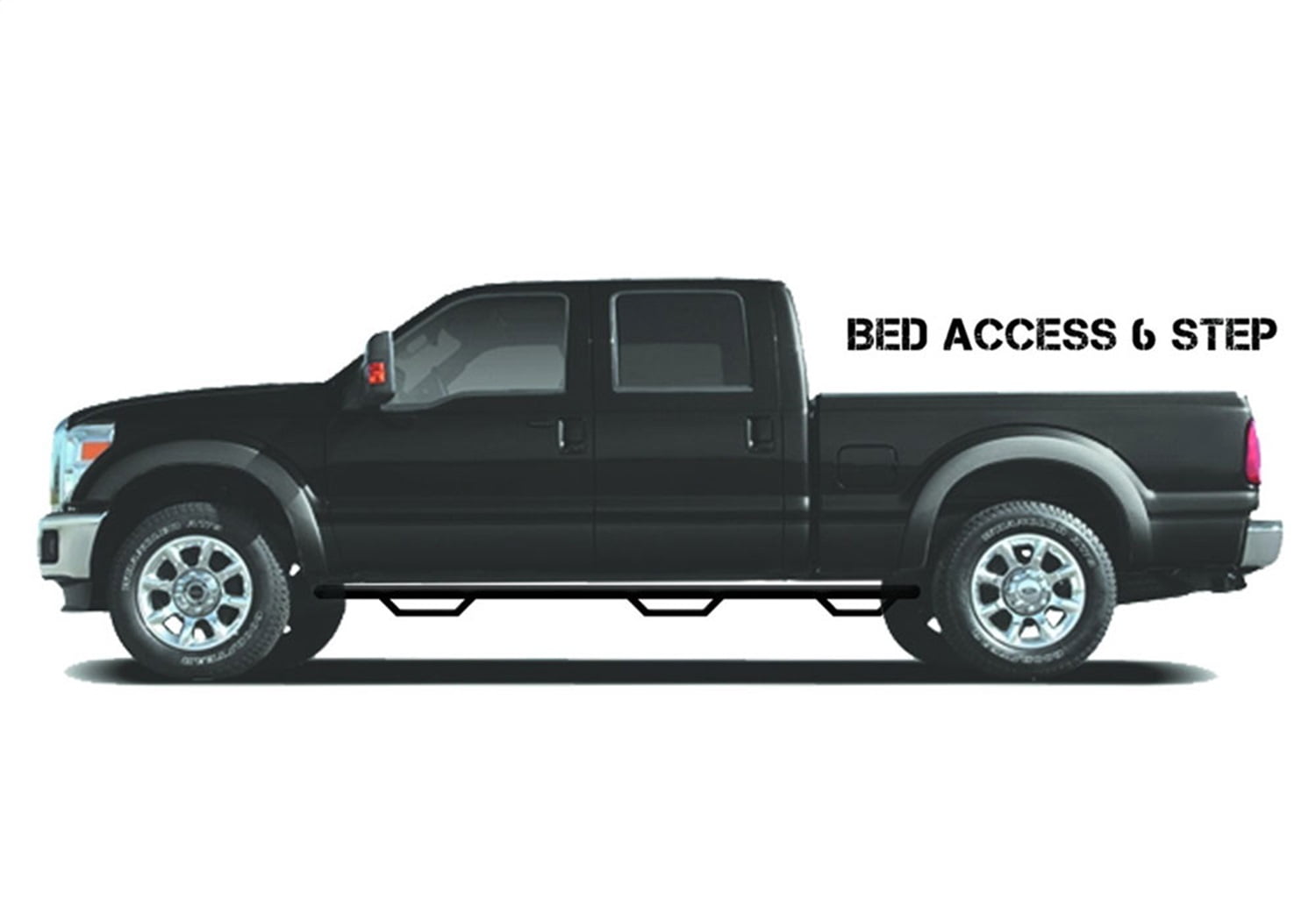 N-Fab T0798CC-6-TX Wheel To Wheel Nerf Step Bar w/Bed Access Fits 07-21 Tundra Fits select: 2007-2021 TOYOTA TUNDRA