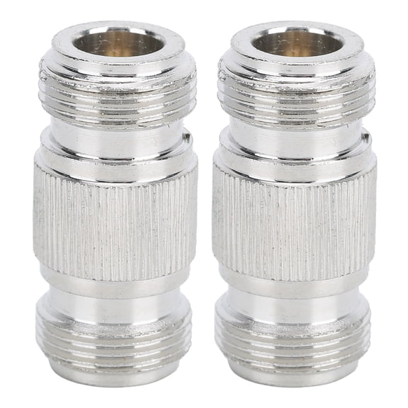 N Female Double Pass Connector for N-Type Male Coaxial Cables and Antennas, Radio-Compatible