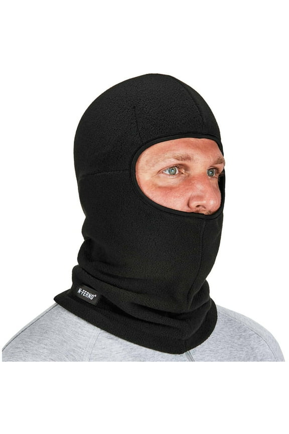 16894 Zippered Balaclava Face Mask, Black