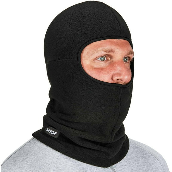 N-Ferno 16894 Zippered Balaclava Face Mask, Black