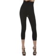thumbnail image 1 of N Fini 1184 Anti-Cellulite Shapewear High Rise Capri, Large & 2X - Black, 1 of 1