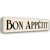 N Harbick 24x11 Gallery Wrapped Canvas Wall Art Titled - Bon Appetit I