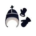 thumbnail image 1 of N'Ice Caps Baby Boys Girls Sherpa Lined Fleece Hat Mitten Cold Winter Set - Toddlers Infants Navy, 1 of 1