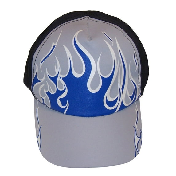 N'Ice Caps Boys Kids Flames Print Magical Color Changing Sun Baseball Hat - Summer