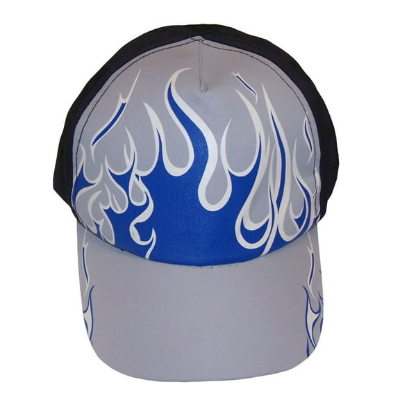 N'Ice Caps Boys Kids Flames Print Magical Color Changing Sun Baseball Hat - Summer