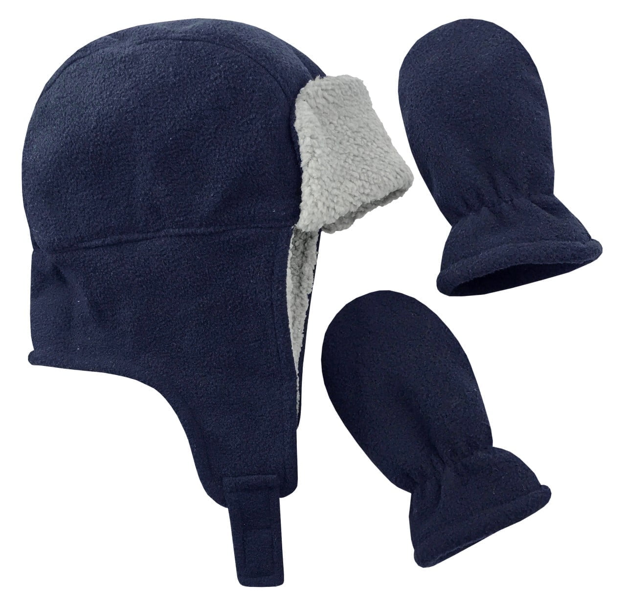 N'Ice Caps Boys Toddler Baby Fleece Trooper Hat Mitten Winter Set