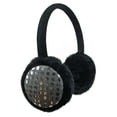 thumbnail image 1 of N'Ice Caps Girls Earmuffs Winter Adjustable Kids Warm Soft Plush Padded Black Sequins, 1 of 6
